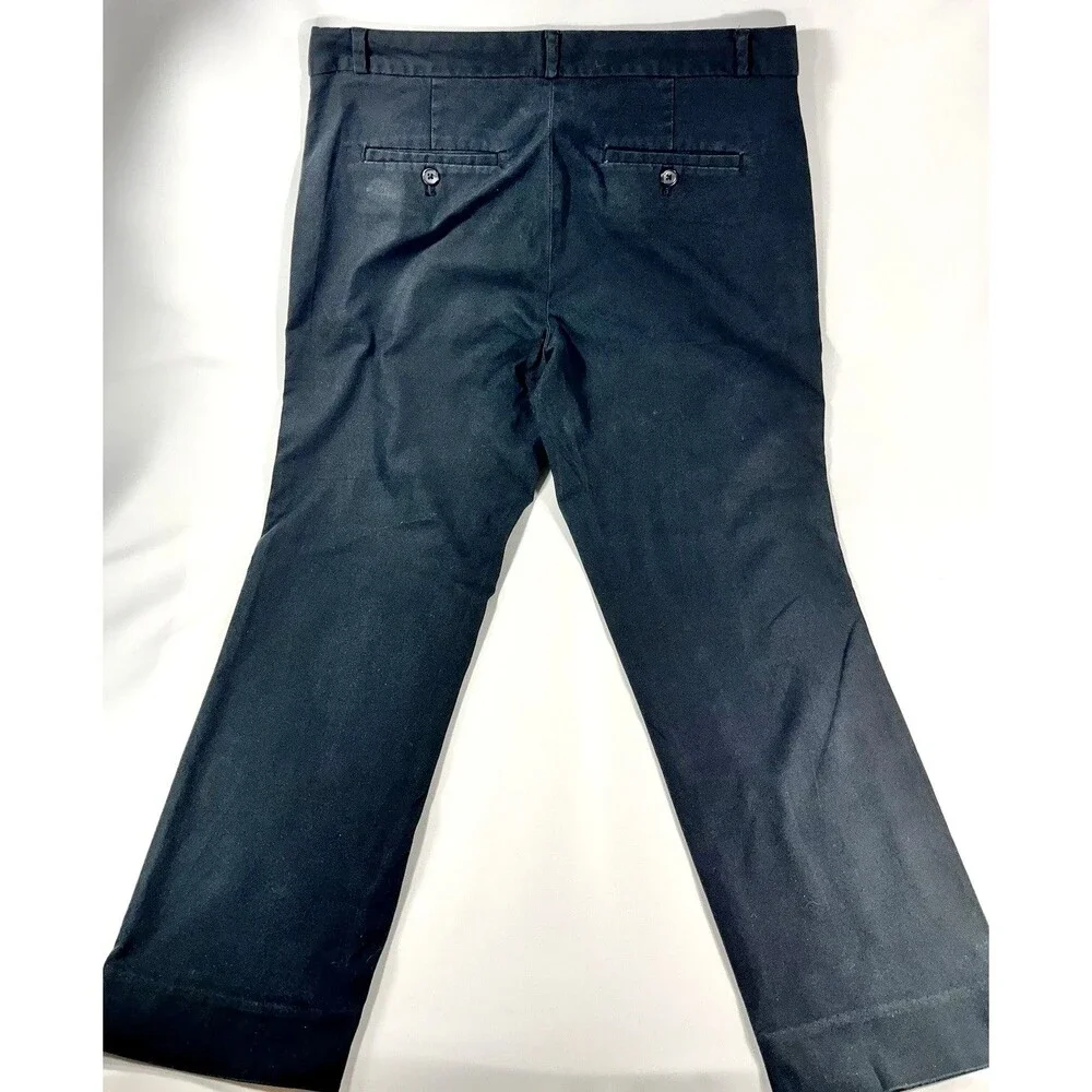 Banana Republic Women's Size 10 Black Cotton Pants - Picture 6 of 8